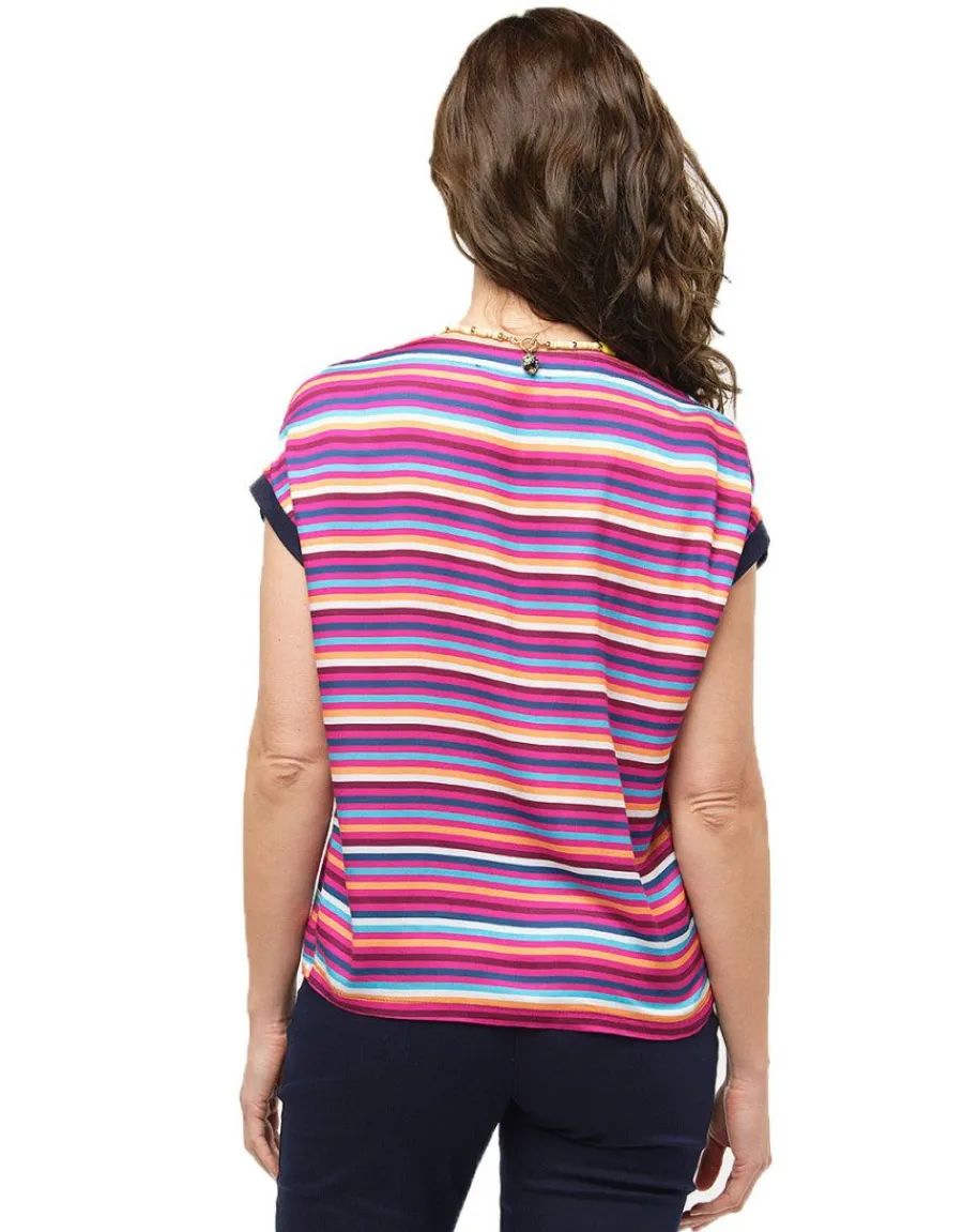 Christine Laure Chemisiers & Blouses|Hauts*Blouse rayée fuchsia