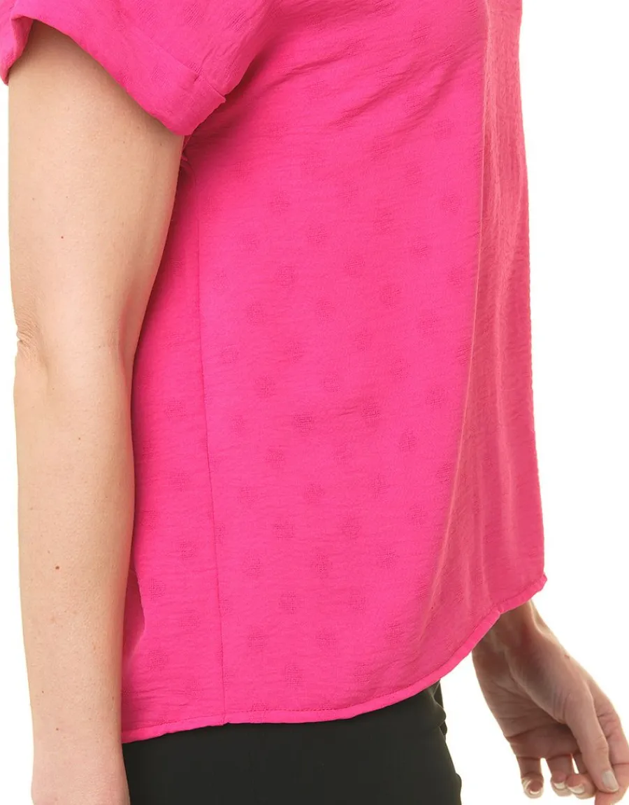 Christine Laure Chemisiers & Blouses|Hauts*Blouse rose esprit polo