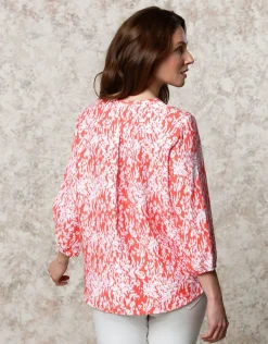 Christine Laure Chemisiers & Blouses|Hauts*Blouse rouge imprimé