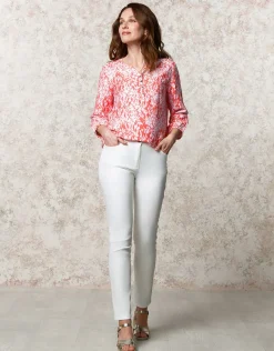 Christine Laure Chemisiers & Blouses|Hauts*Blouse rouge imprimé