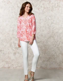 Christine Laure Chemisiers & Blouses|Hauts*Blouse rouge imprimé