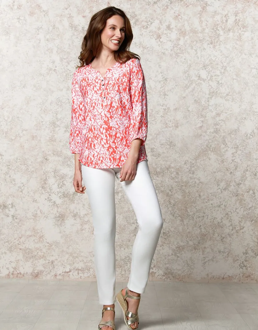 Christine Laure Chemisiers & Blouses|Hauts*Blouse rouge imprimé