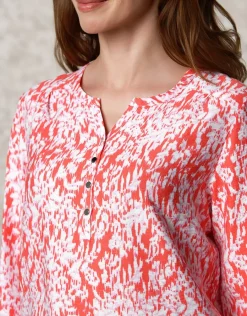 Christine Laure Chemisiers & Blouses|Hauts*Blouse rouge imprimé