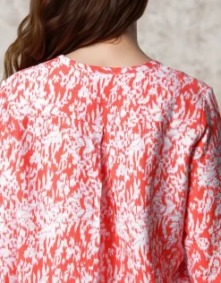 Christine Laure Chemisiers & Blouses|Hauts*Blouse rouge imprimé