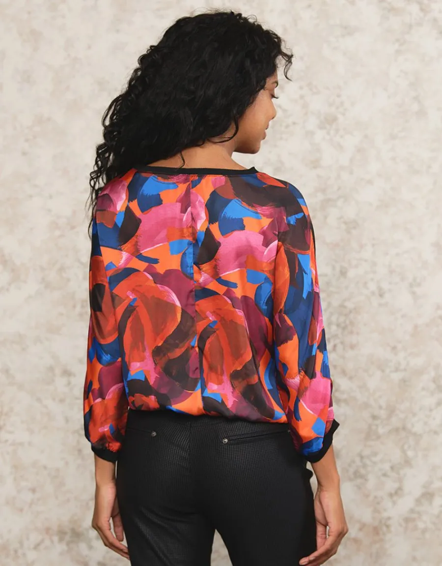 Christine Laure Chemisiers & Blouses|Hauts*Blouse satin imprimé