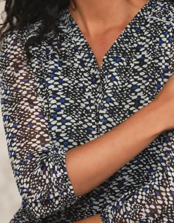 Christine Laure Chemisiers & Blouses|Hauts*Blouse V voile imprimé