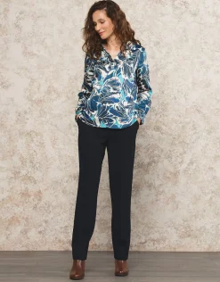 Christine Laure Chemisiers & Blouses|Hauts*Blouse vareuse motif bleu