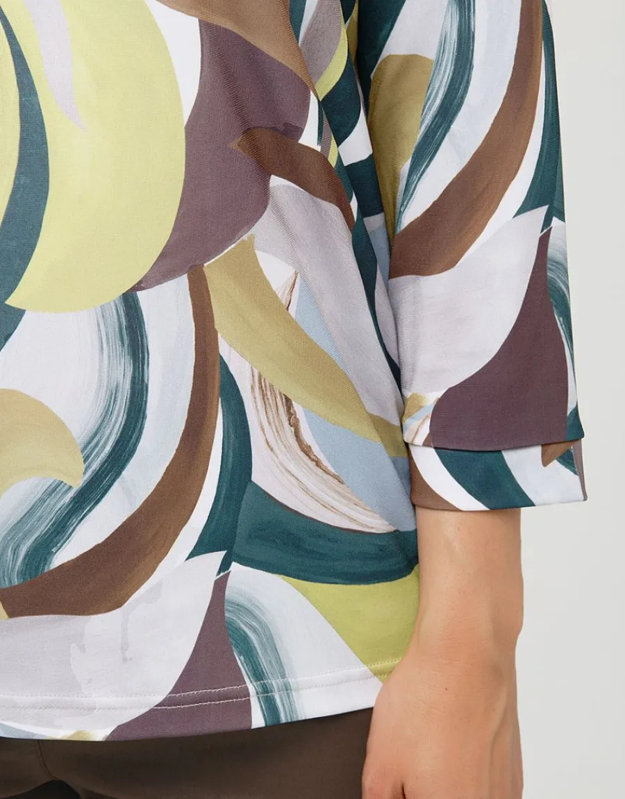 Christine Laure Chemisiers & Blouses|Hauts*Blouse verte imprimée