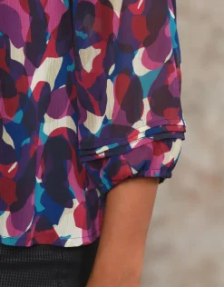 Christine Laure Chemisiers & Blouses|Hauts*Blouse violette imprimée