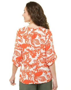 Christine Laure Chemisiers & Blouses|Hauts*Blouse voile orange