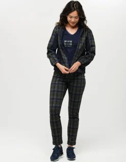 Christine Laure Casual|Vestes*Blouson marine écossais