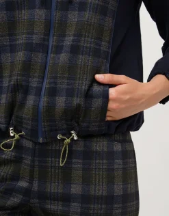 Christine Laure Casual|Vestes*Blouson marine écossais