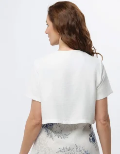 Christine Laure Chemisiers & Blouses|Hauts*Boléro chic écru