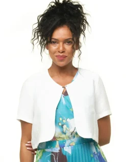 Christine Laure Chemisiers & Blouses|Hauts*Boléro écru chic