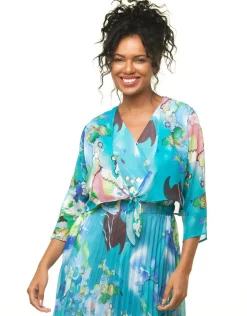 Christine Laure Chemisiers & Blouses|Hauts*Boléro imprimé bleu