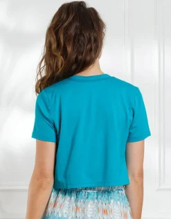 Christine Laure Chemisiers & Blouses|Hauts*Boléro stretch bleu