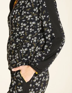 Christine Laure Casual|Vestes*Bombers imprimé noir