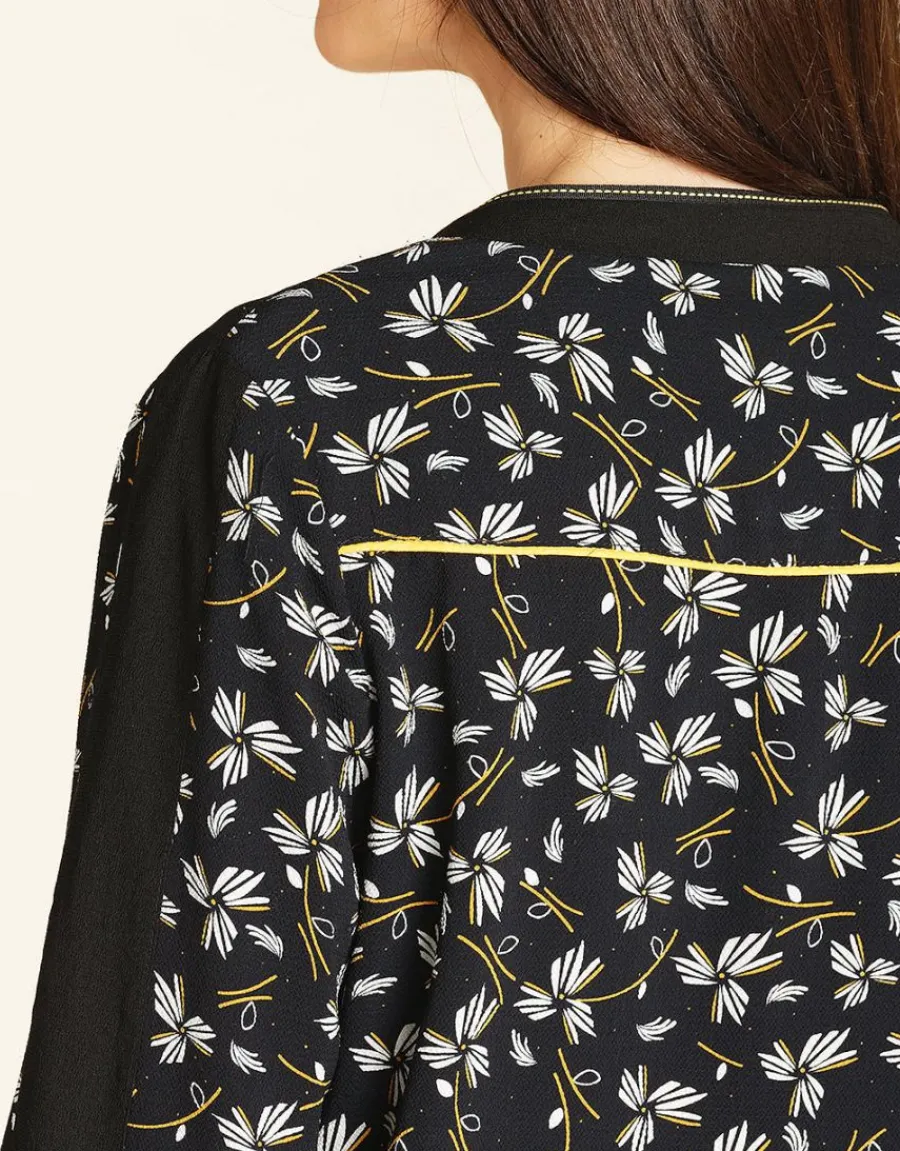 Christine Laure Casual|Vestes*Bombers imprimé noir