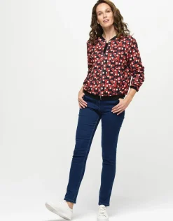 Christine Laure Casual|Vestes*Bombers imprimé rouge