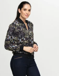 Christine Laure Casual|Vestes*Bombers résille imprimé