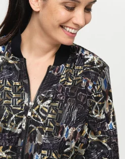 Christine Laure Casual|Vestes*Bombers résille imprimé