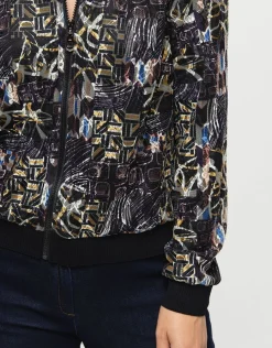 Christine Laure Casual|Vestes*Bombers résille imprimé