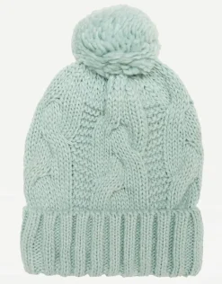 Christine Laure Accessoires*Bonnet vert pompon