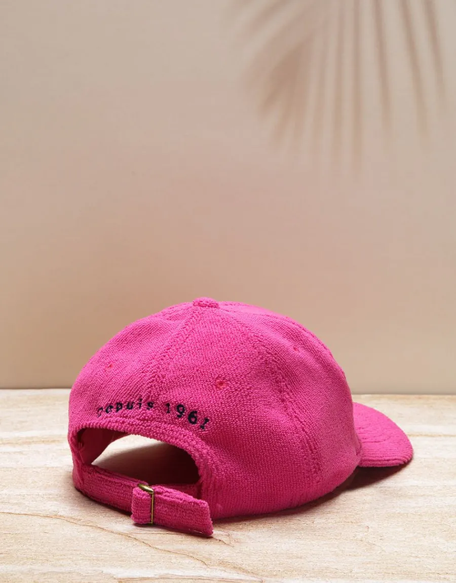 Christine Laure Chapeaux|Accessoires*Casquette éponge fuchsia