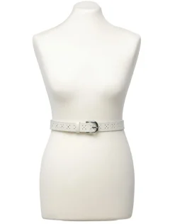 Christine Laure Maroquinerie|Accessoires*Ceinture cuir écru