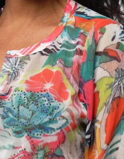 Christine Laure Chemisiers & Blouses|Hauts*Chemise en voile imprimé