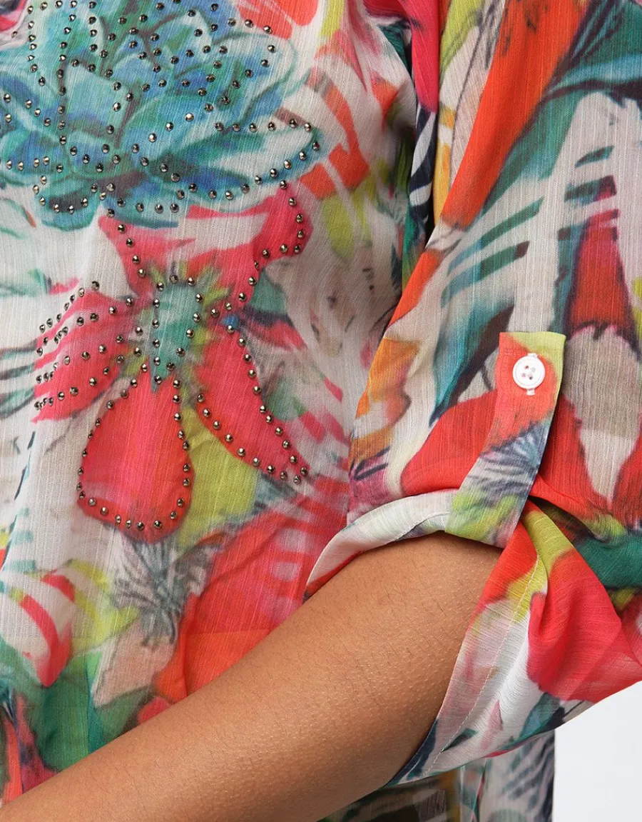 Christine Laure Chemisiers & Blouses|Hauts*Chemise en voile imprimé