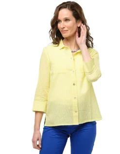 Christine Laure Chemisiers & Blouses|Hauts*Chemise vert anis coton