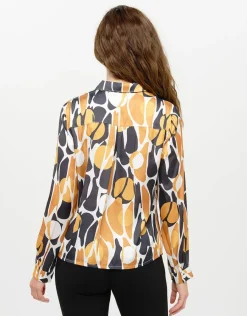 Christine Laure Chemisiers & Blouses|Hauts*Chemisier à motifs ocre