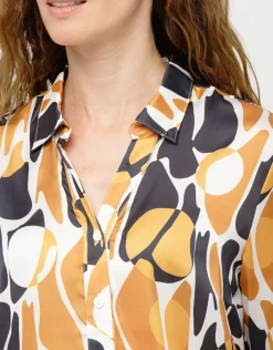 Christine Laure Chemisiers & Blouses|Hauts*Chemisier à motifs ocre