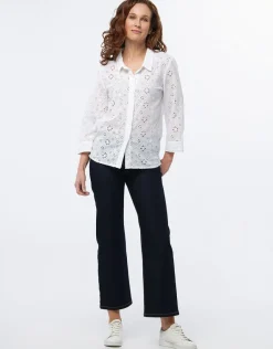 Christine Laure Chemisiers & Blouses|Hauts*Chemisier blanc broderie