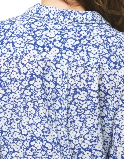 Christine Laure Chemisiers & Blouses|Hauts*Chemisier bleu fleuri