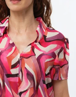 Christine Laure Chemisiers & Blouses|Hauts*Chemisier chic motif rose