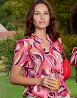 Christine Laure Chemisiers & Blouses|Hauts*Chemisier chic motif rose