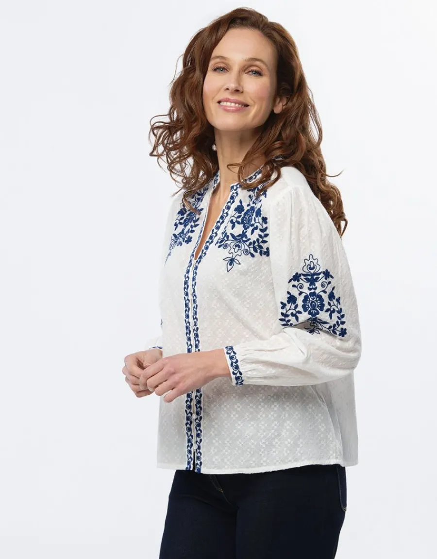Christine Laure Chemisiers & Blouses|Hauts*Chemisier coton écru