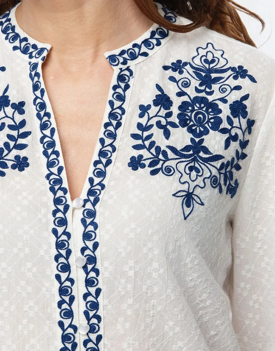 Christine Laure Chemisiers & Blouses|Hauts*Chemisier coton écru