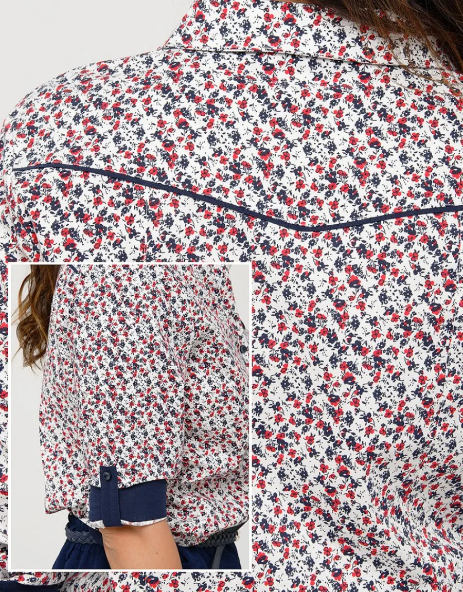 Christine Laure Chemisiers & Blouses|Hauts*Chemisier coton fleuri