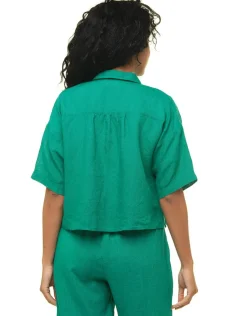 Christine Laure Chemisiers & Blouses|Hauts*Chemisier court vert