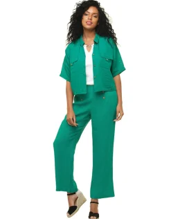 Christine Laure Chemisiers & Blouses|Hauts*Chemisier court vert