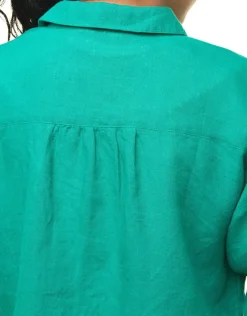 Christine Laure Chemisiers & Blouses|Hauts*Chemisier court vert