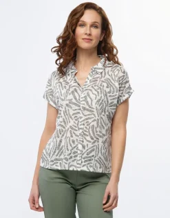 Christine Laure Chemisiers & Blouses|Hauts*Chemisier écru imprimé