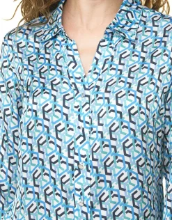 Christine Laure Chemisiers & Blouses|Hauts*Chemisier imprimé bleu