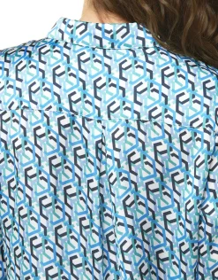 Christine Laure Chemisiers & Blouses|Hauts*Chemisier imprimé bleu