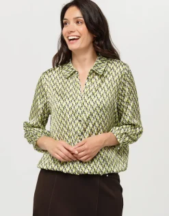 Christine Laure Chemisiers & Blouses|Hauts*Chemisier imprimé kaki