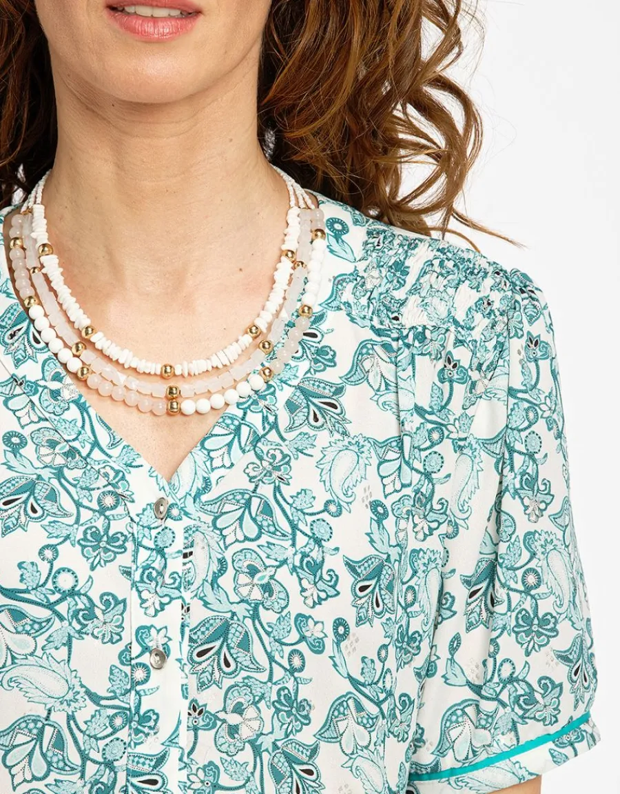 Christine Laure Chemisiers & Blouses|Hauts*Chemisier imprimé vert