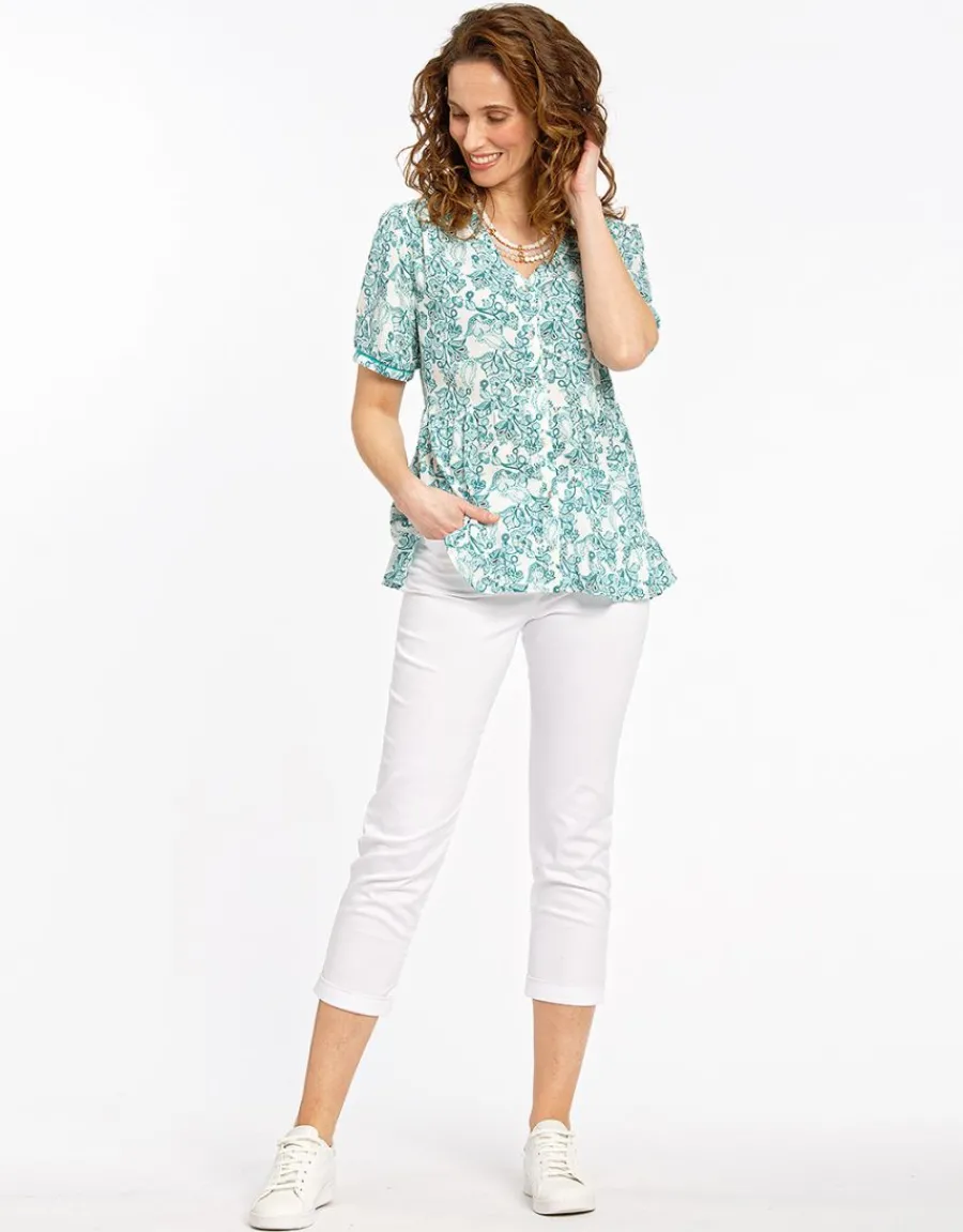Christine Laure Chemisiers & Blouses|Hauts*Chemisier imprimé vert